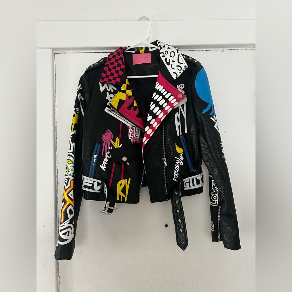 Azalea Wang leather jacket